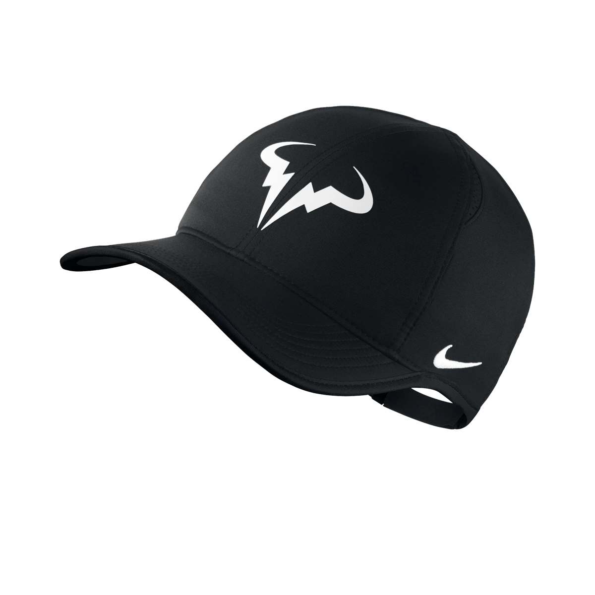 Nike Rafa Featherlight hat in Black w/White [715146-010] from the Summer 2015 tennis collection